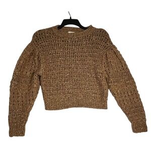 Universal Thread Vintage Crop Knit Sweater Women's Small Brown‎ Multi Color
